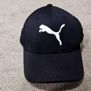 Puma Black Hat with White Emblem